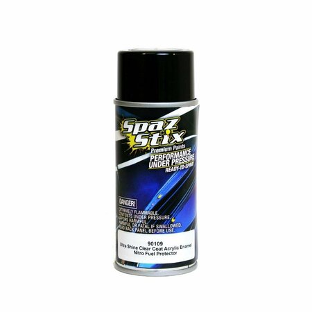 SPAZ STIX 3.5 oz Ultra Shine Clear Acrylic Enamel Aerosol Paint SP298332